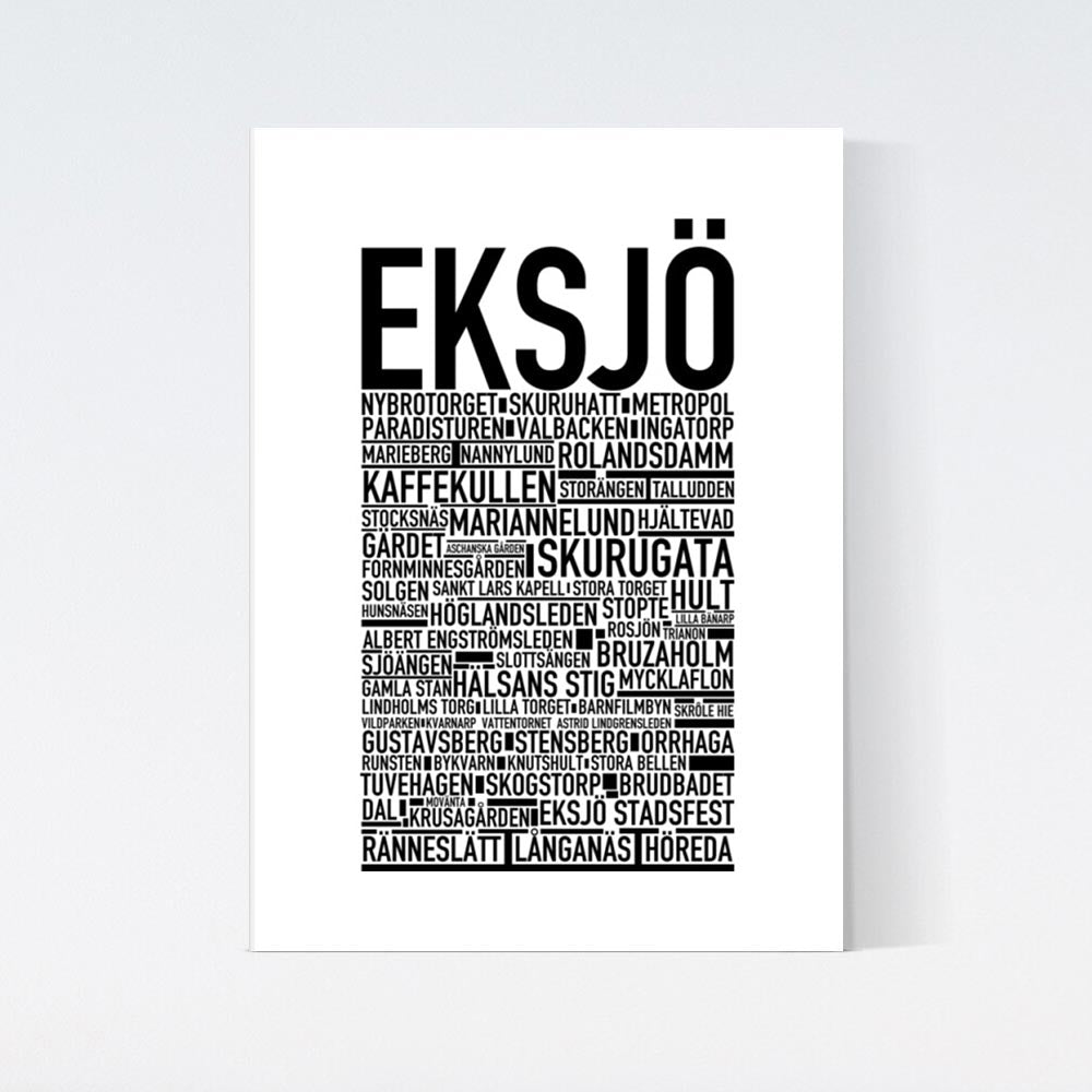 Eksjö Text Poster
