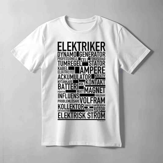 Elektriker Text T-shirt