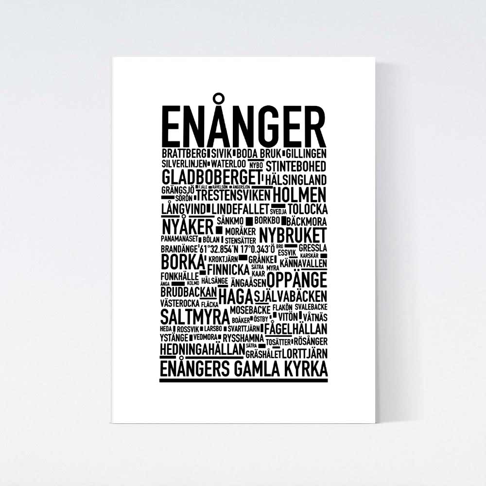 Enånger Text Poster