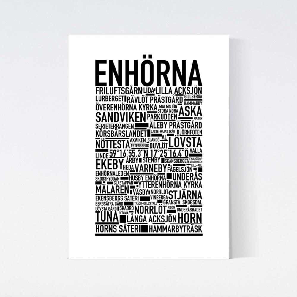Enhörna Text Poster