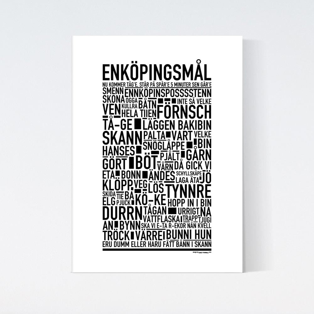 Enköpingsmål Dialekt Text Poster