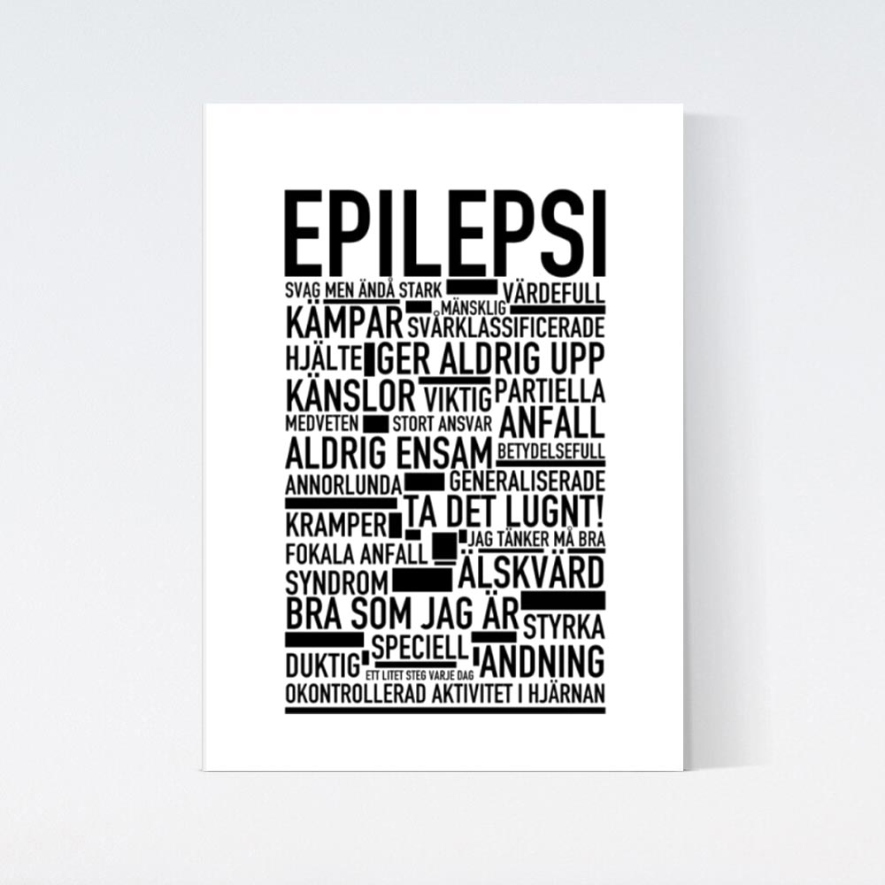 Epilepsi Text Poster