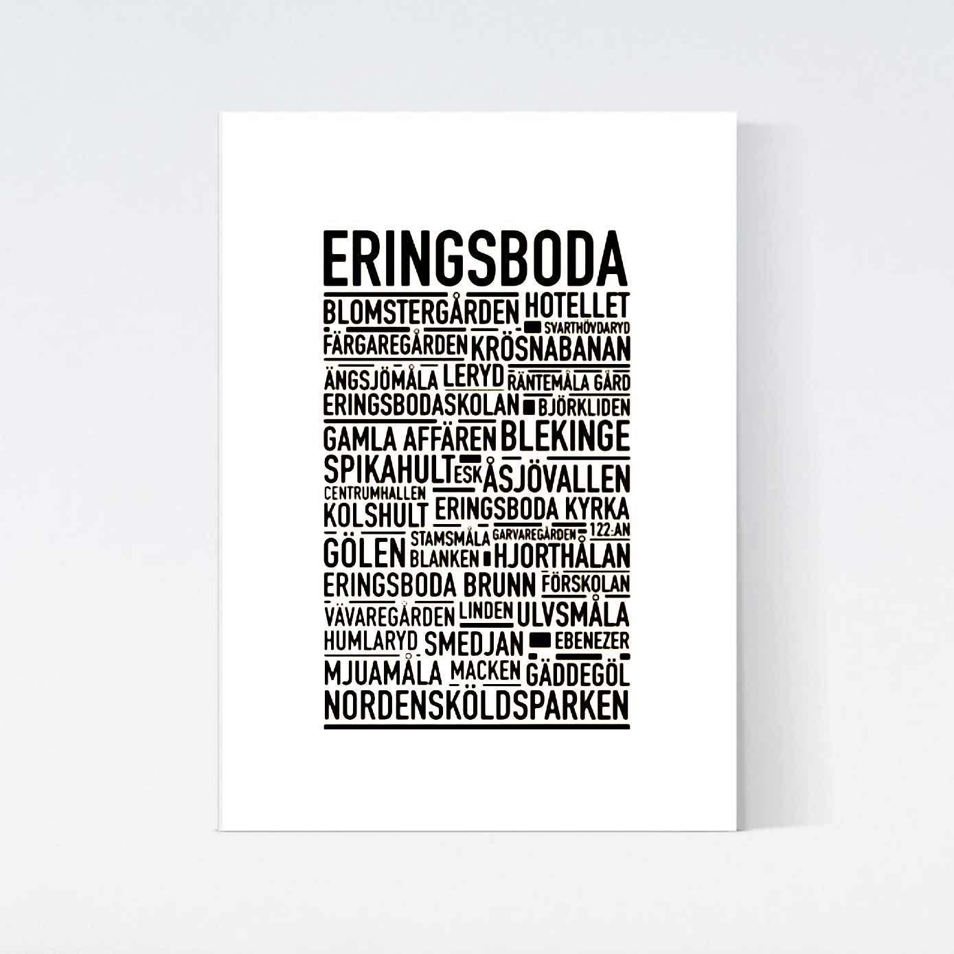 Eringsboda Text Poster