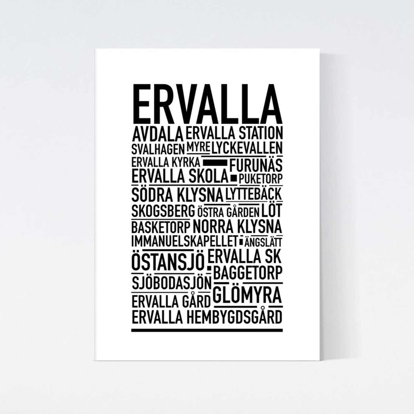 Ervalla Text Poster