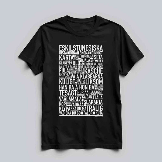 Eskilstunesiska Dialekt Text T-shirt