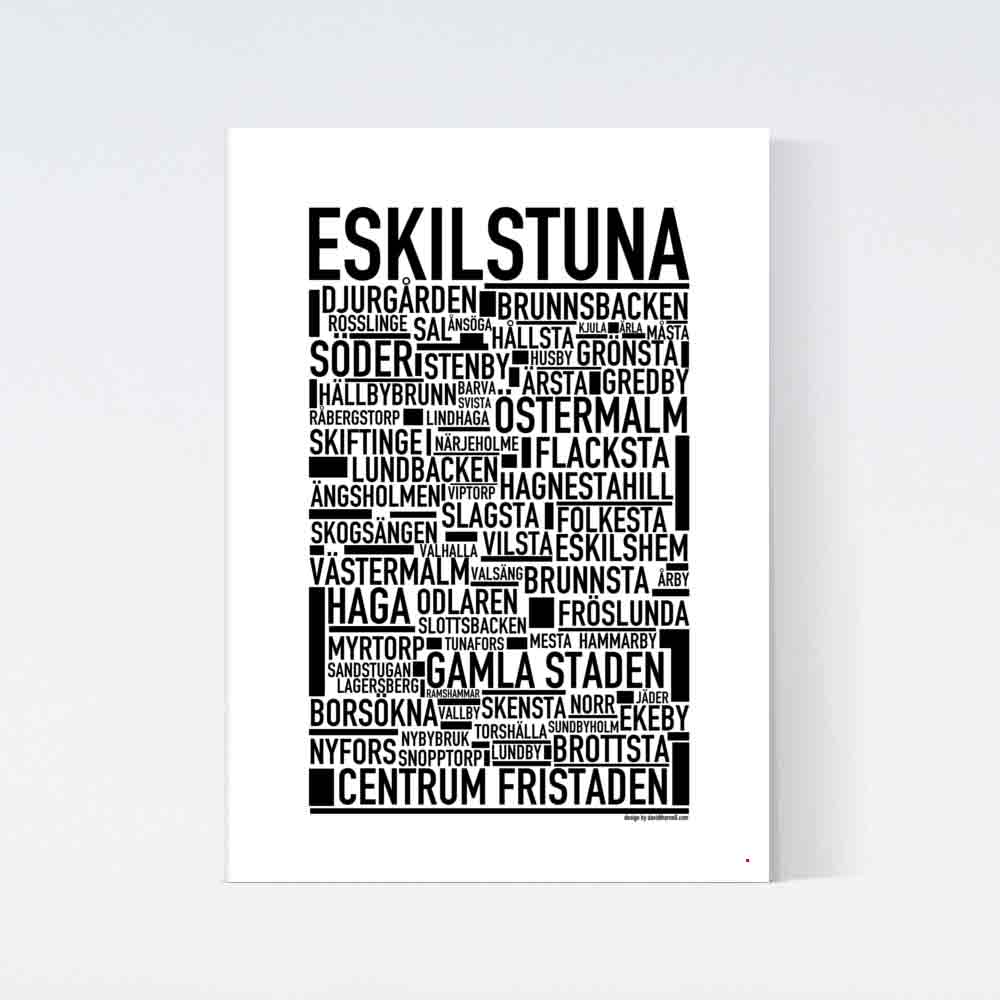 Eskilstuna Text Poster