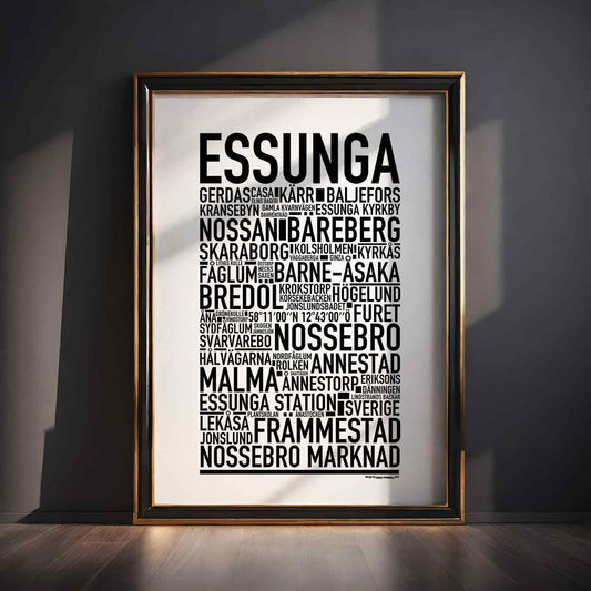 Essunga Text Poster