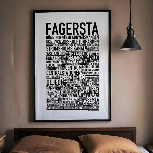 Fagersta Text Poster