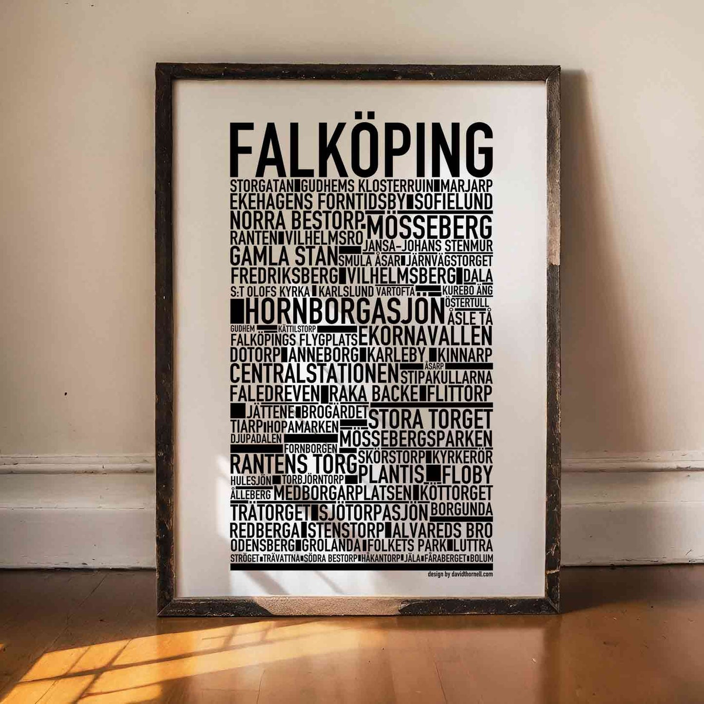 Falköping Text Poster