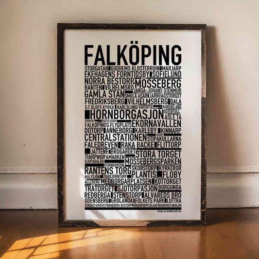 Falköping Text Poster