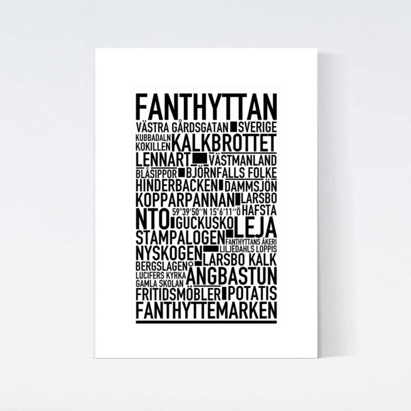 Fanthyttan Text Poster
