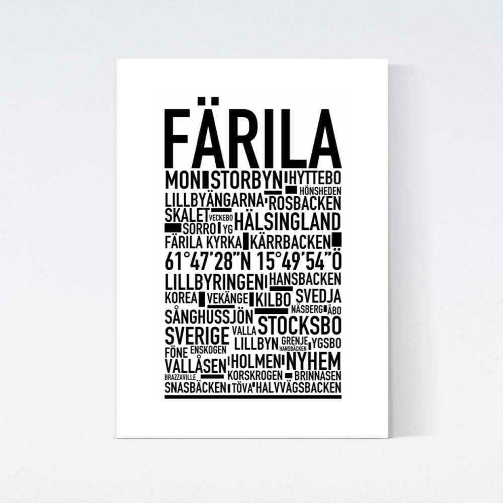 Färila Text Poster