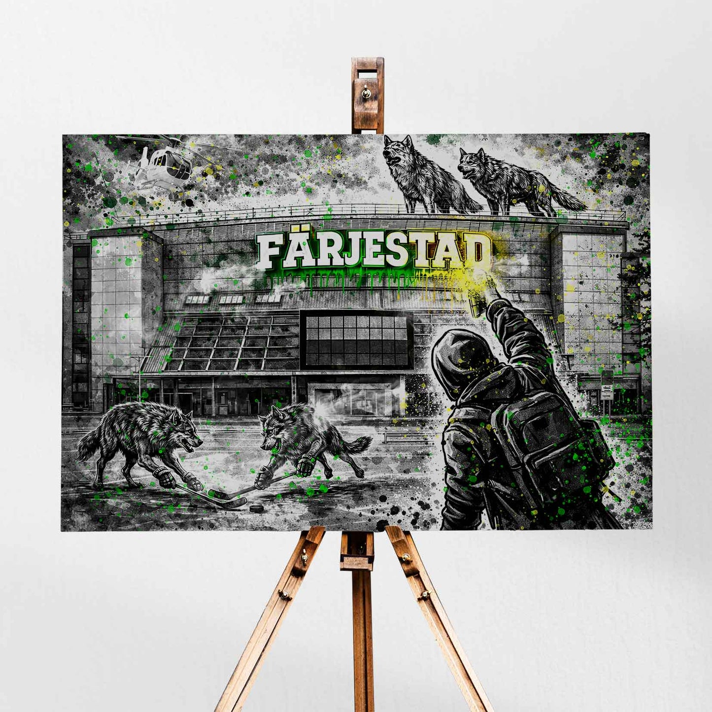 Färjestad Wolf Ishockey Canvas