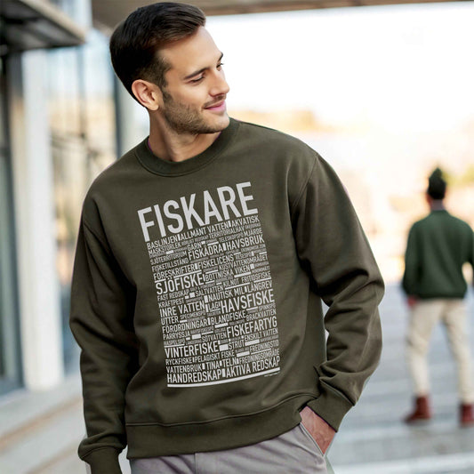Fiskare Text Sweatshirt