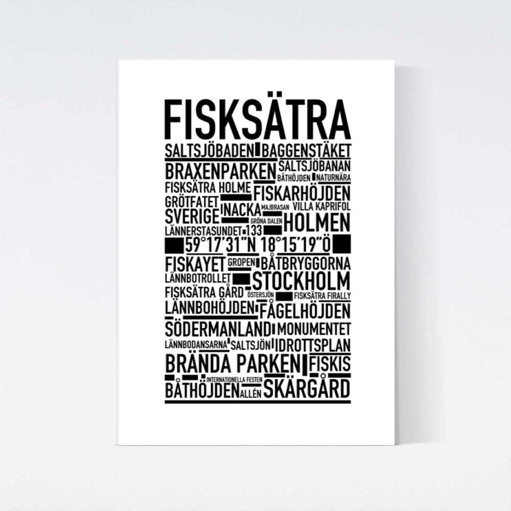 Fisksätra Text Poster