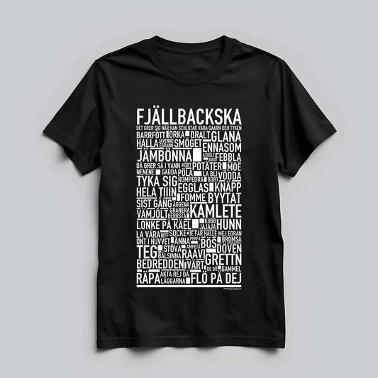 Fjällbackska Dialekt Text T-shirt