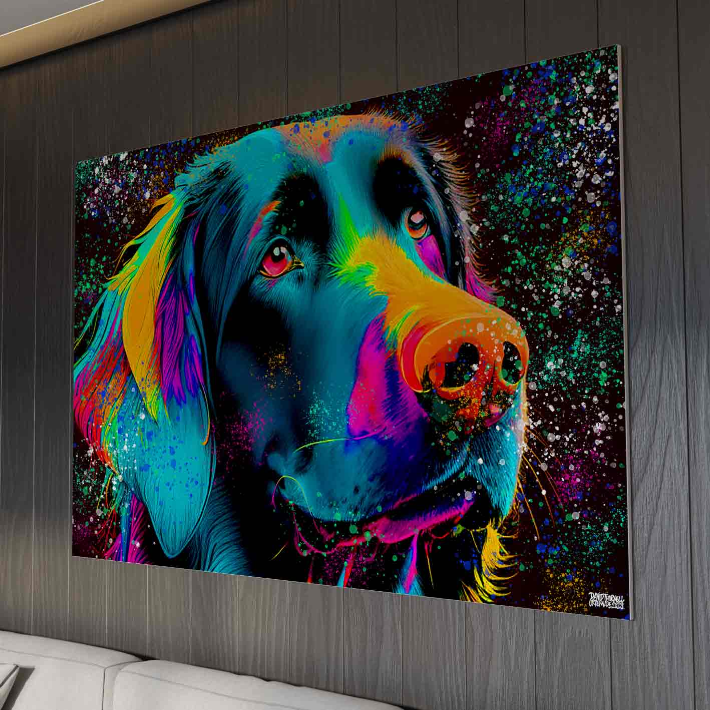 Flatcoated Retriever Canvas