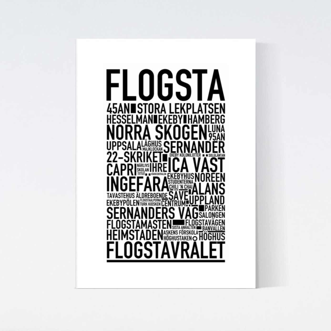 Flogsta Text Poster