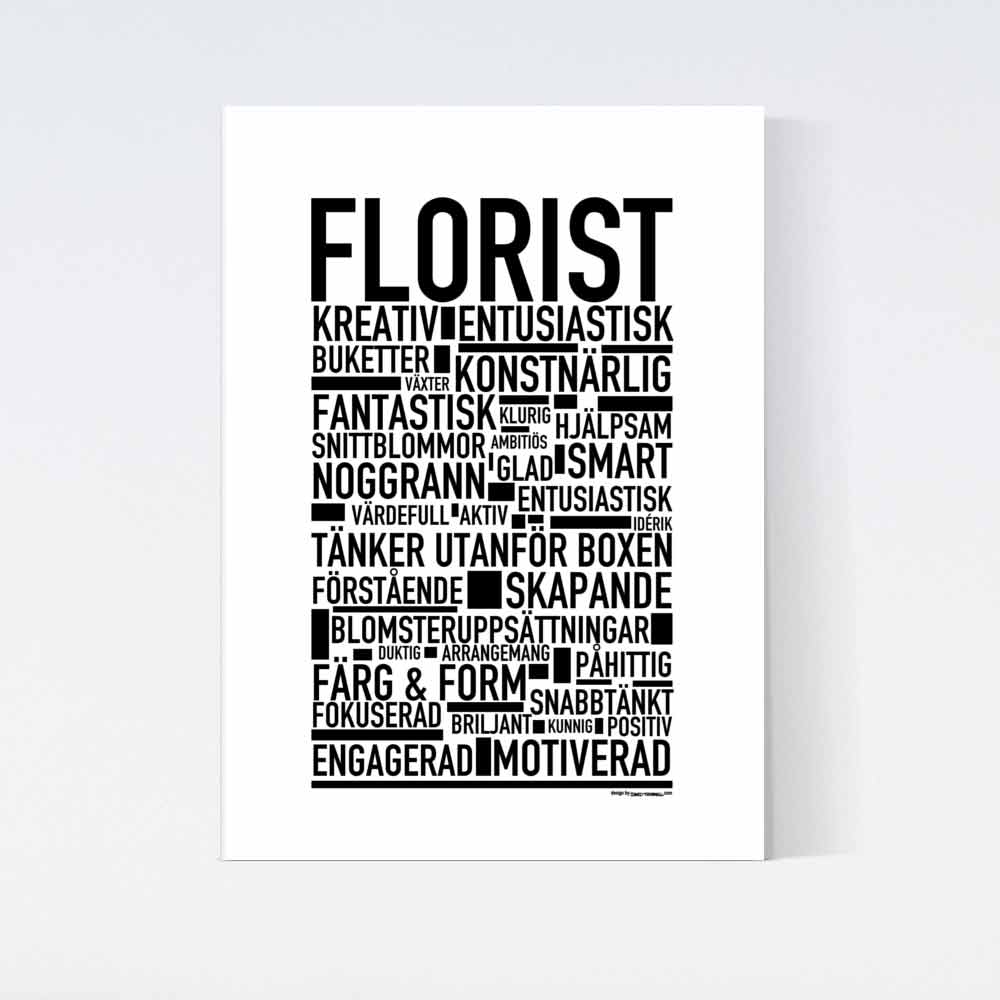 Florist Text Poster