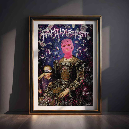 Family First Graffiti Poster
