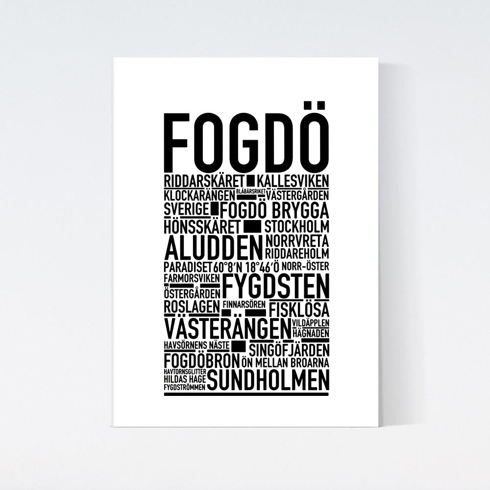 Fogdö Text Poster