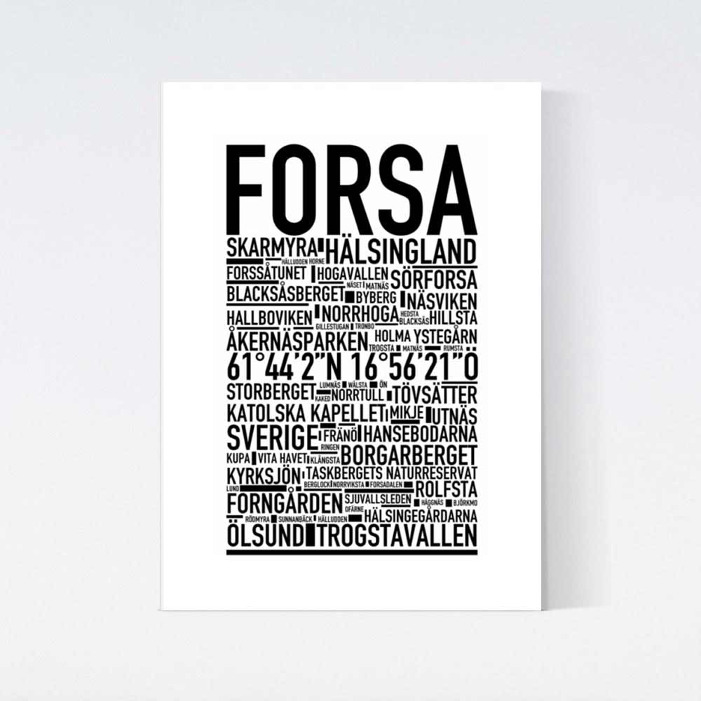 Forsa Text Poster