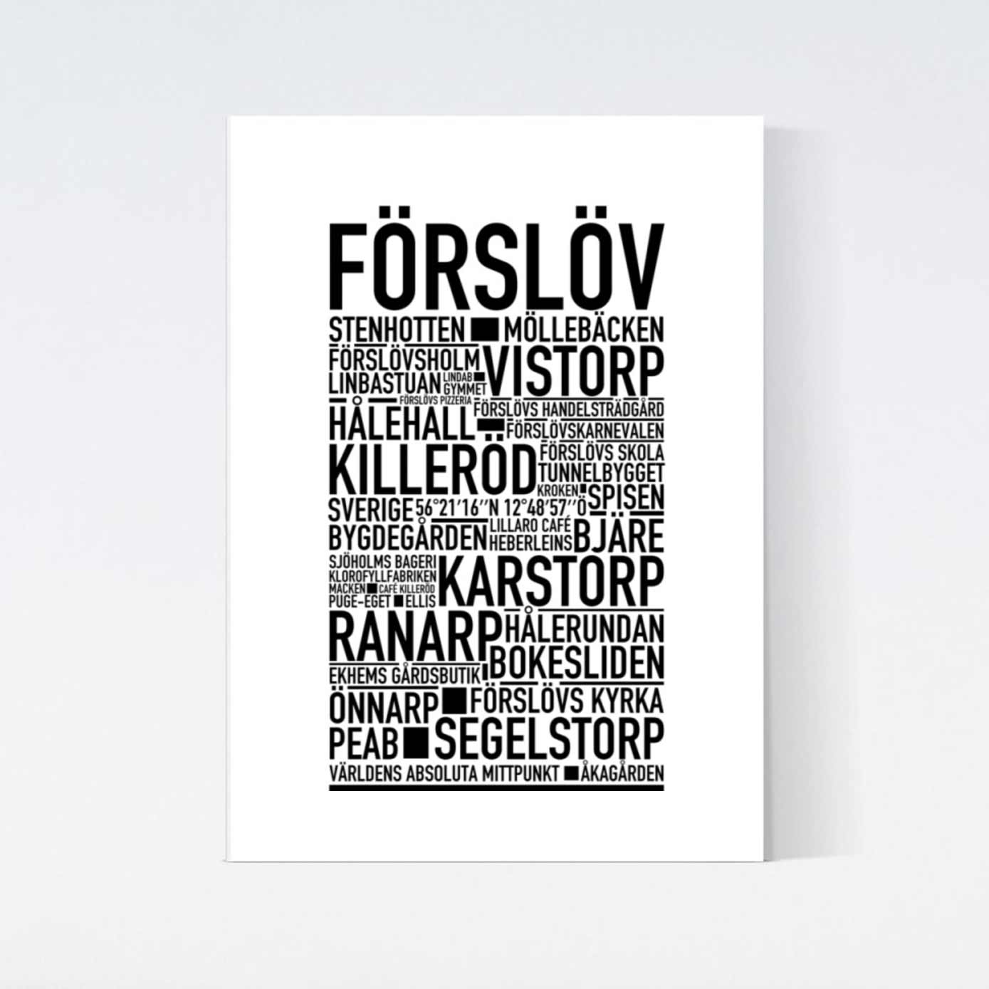 Förslöv Text Poster