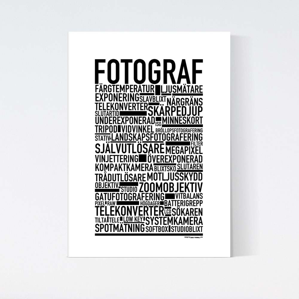Fotograf Text Poster