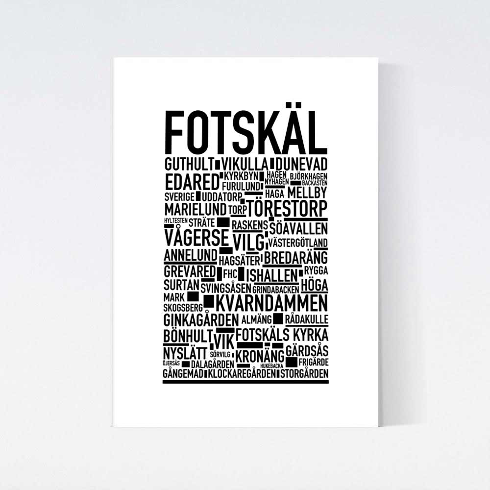 Fotskäl Text Poster