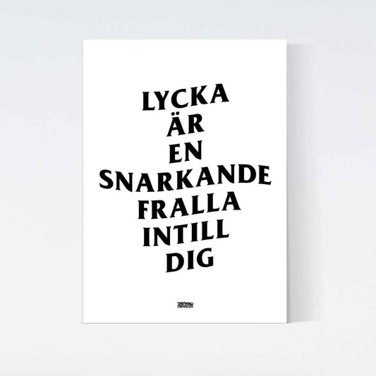 En Snarkande Fralla Poster