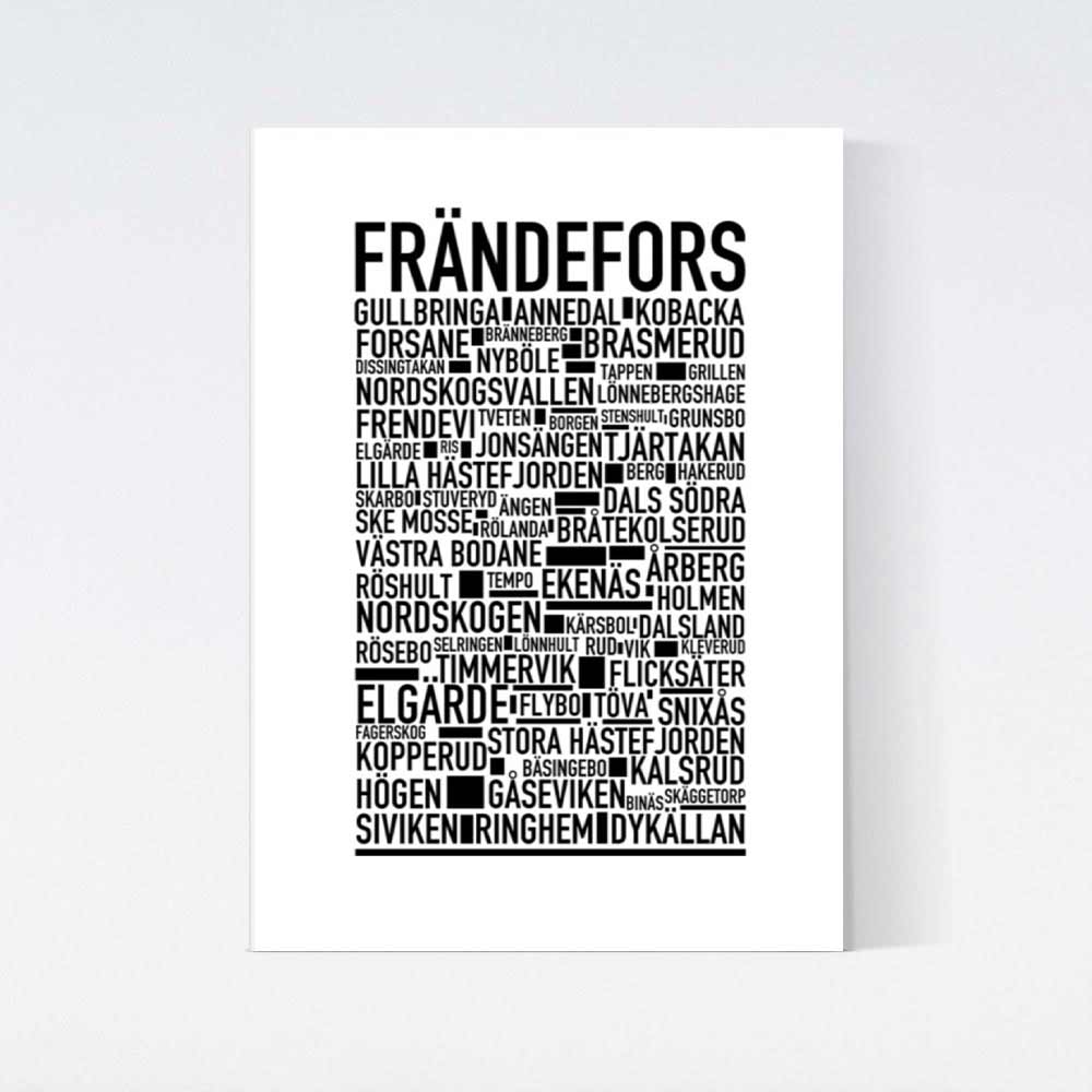 Frändefors Text Poster