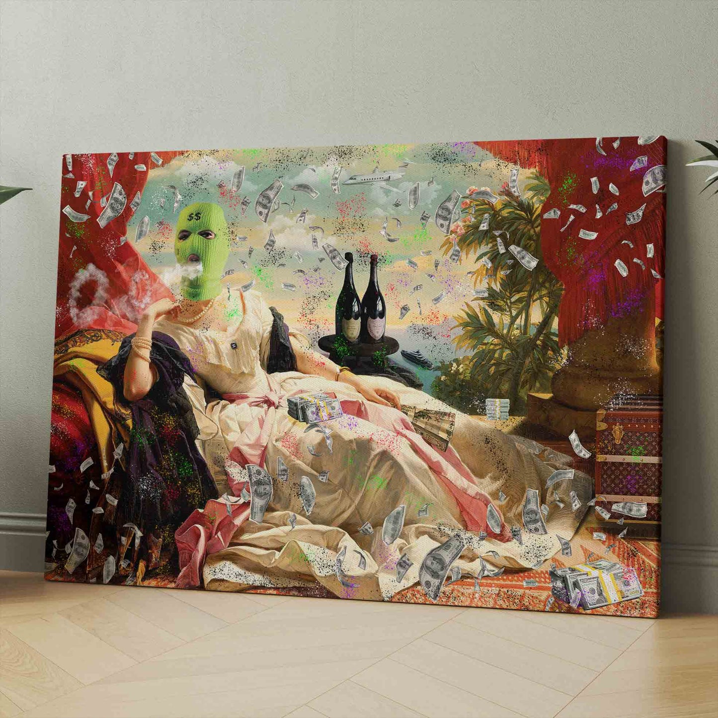 French Riviera Money Canvas