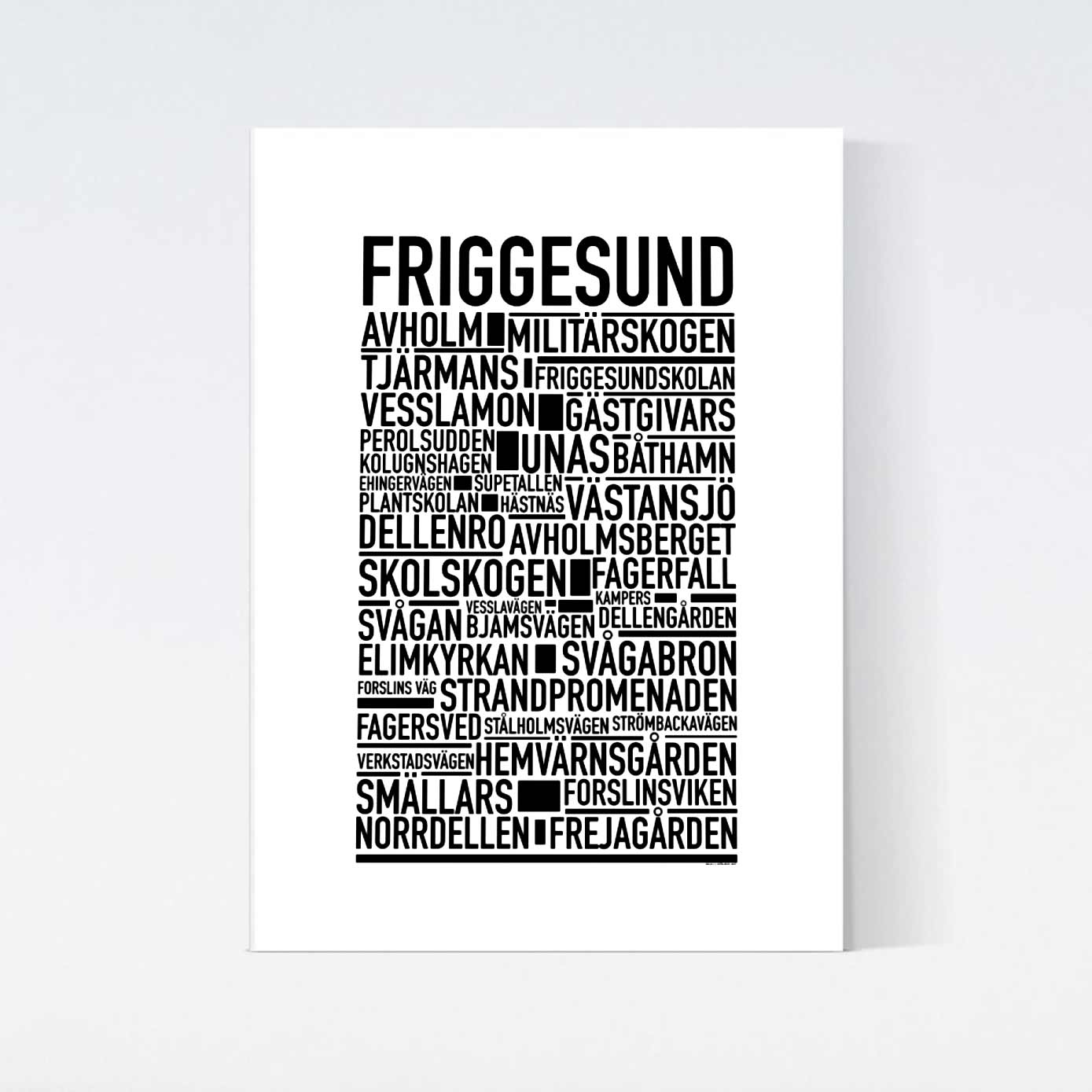 Friggesund Text Poster