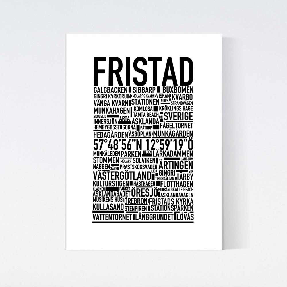Fristad Text Poster