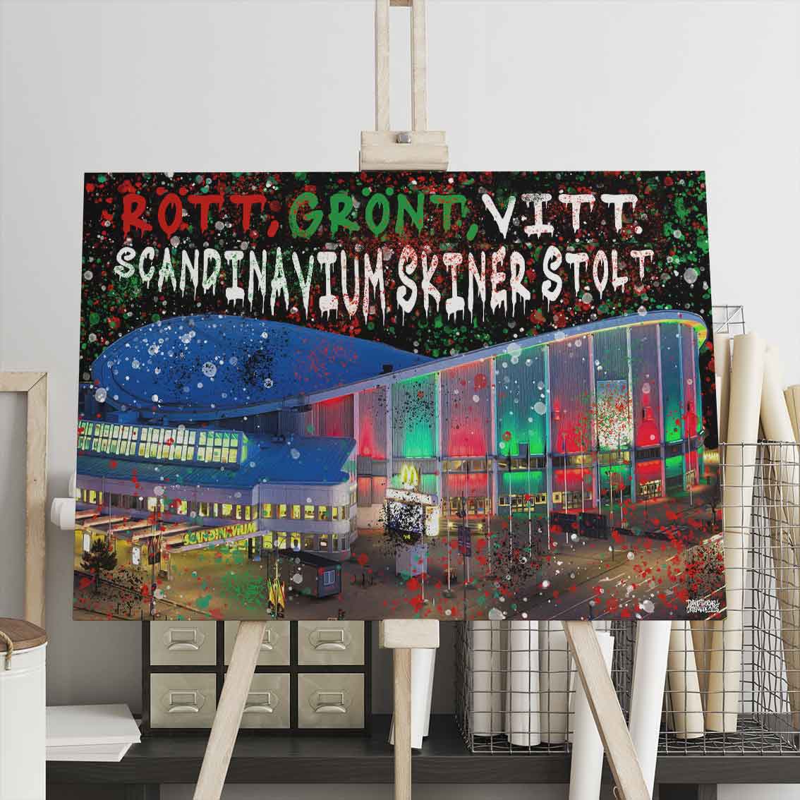 Frölunda Scandinavium Skiner Canvas