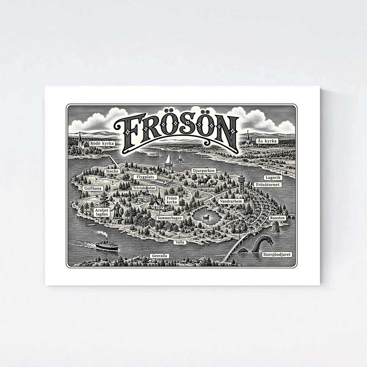 Frösön Nostalgi Poster