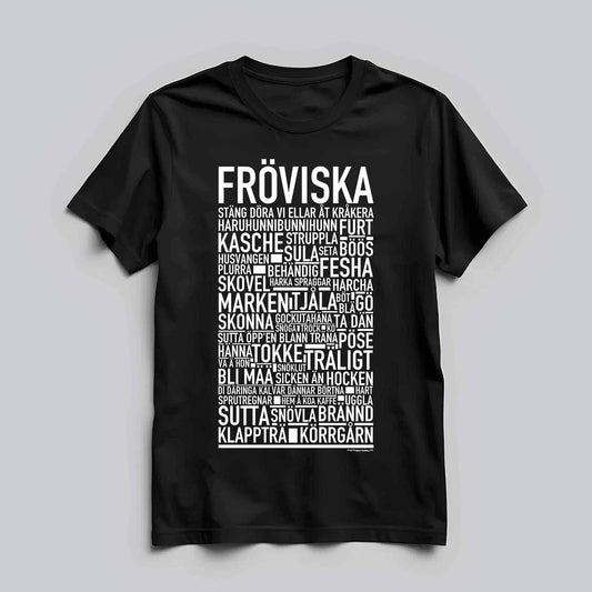 Fröviska Dialekt Text T-shirt
