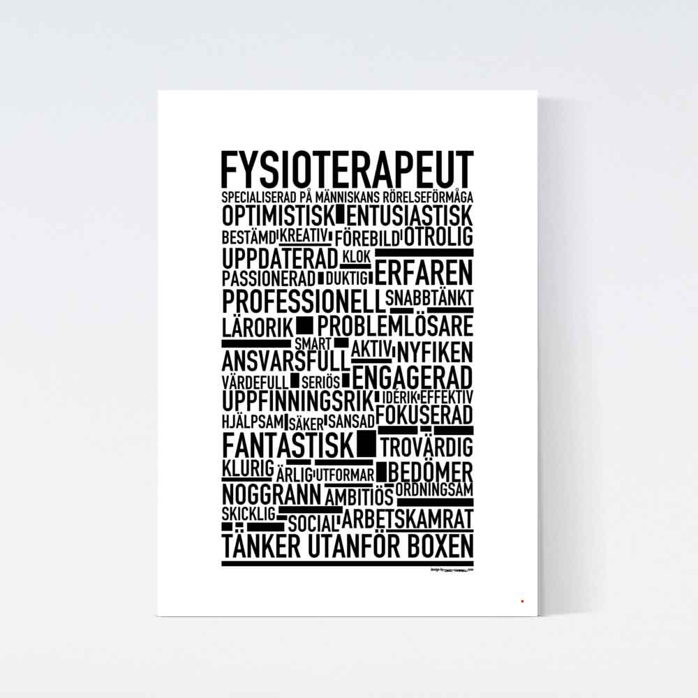 Fysioterapeut Text Poster