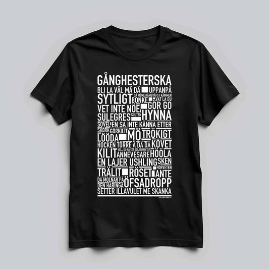 Gånghesterska Dialekt Text T-shirt