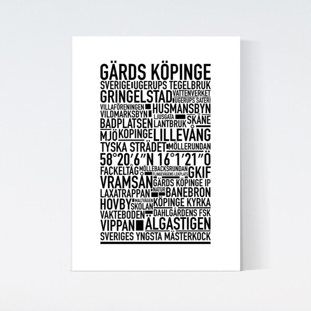 Gärds Köpinge Text Poster