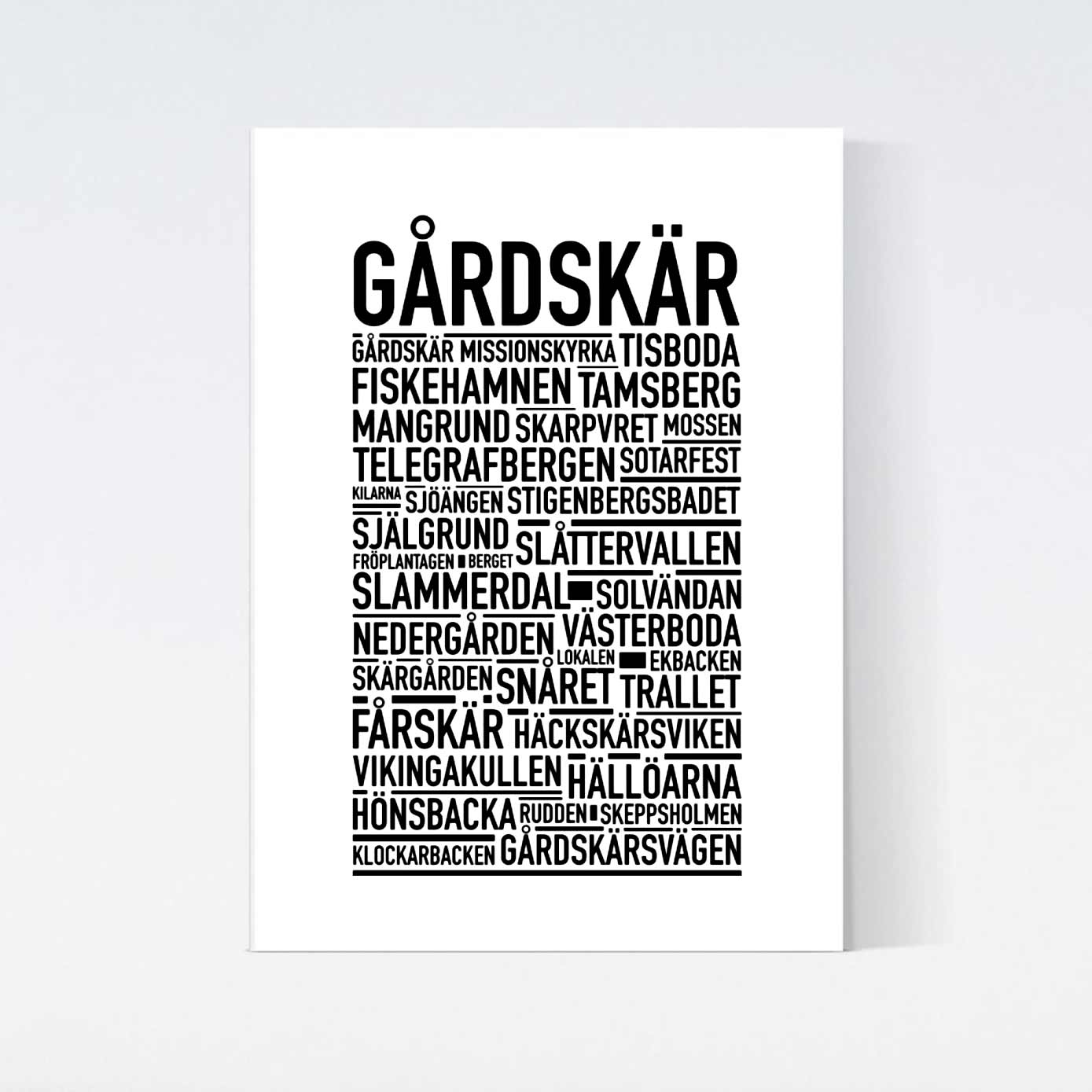 Gårdskär Text Poster