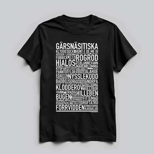 Gärsnäsitiska Dialekt Text T-shirt