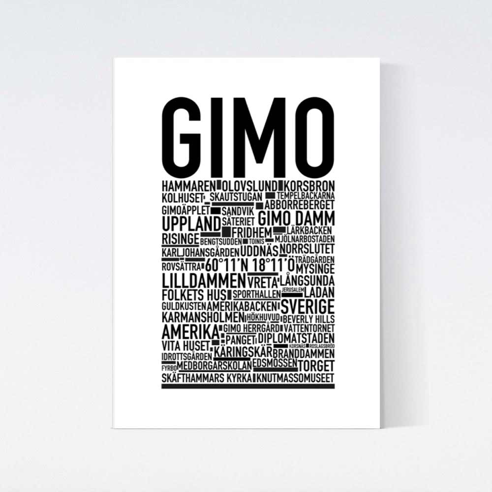 Gimo Text Poster