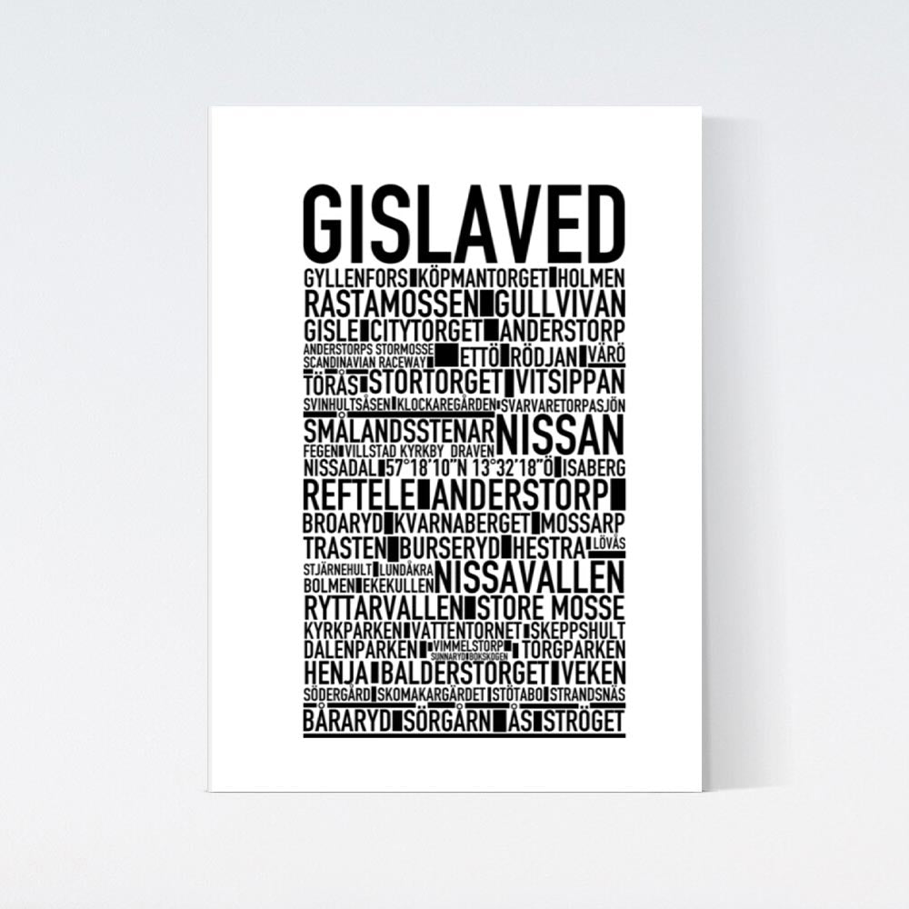 Gislaved Text Poster