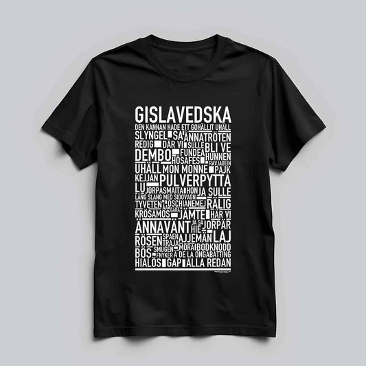 Gislavedska Dialekt Text T-shirt