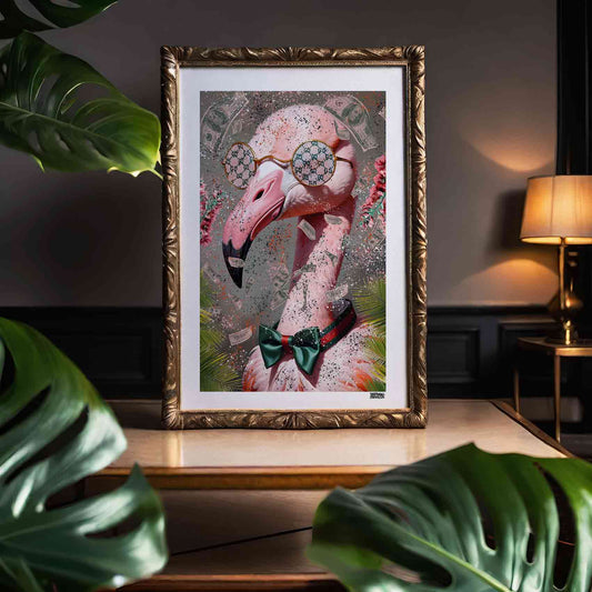 Flamingo Flamboyance Poster