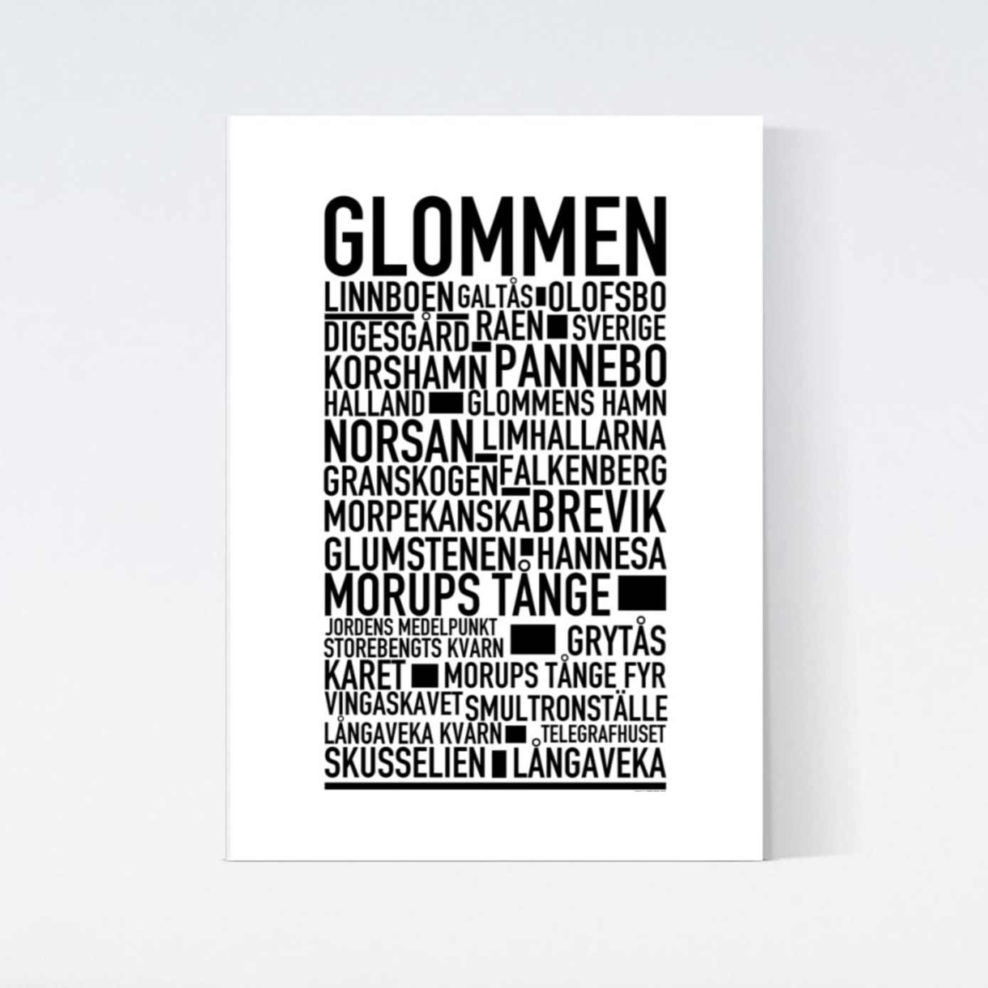 Glommen Text Poster