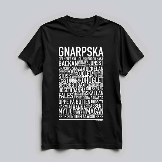 Gnarpska Dialekt Text T-shirt