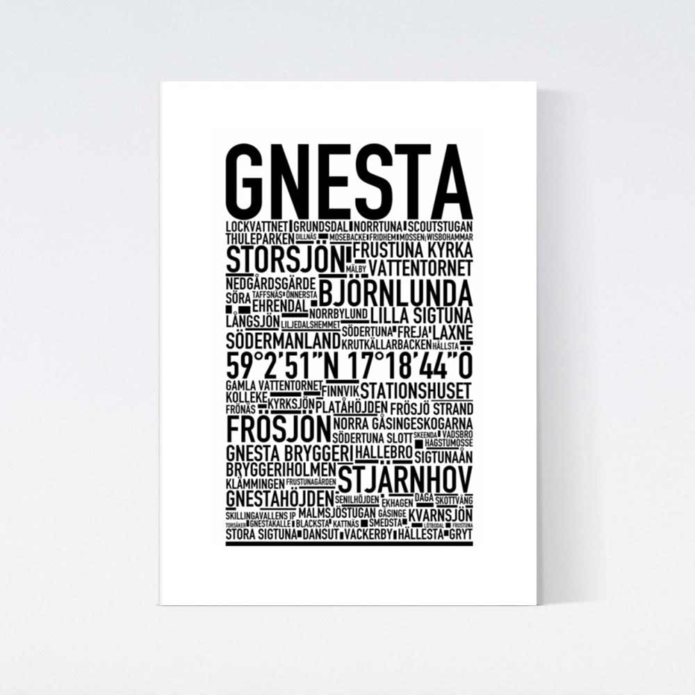 Gnesta Text Poster