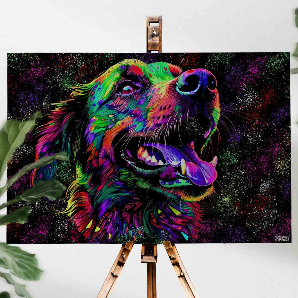 Golden Retriever Art Canvas